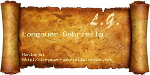 Longauer Gabriella névjegykártya